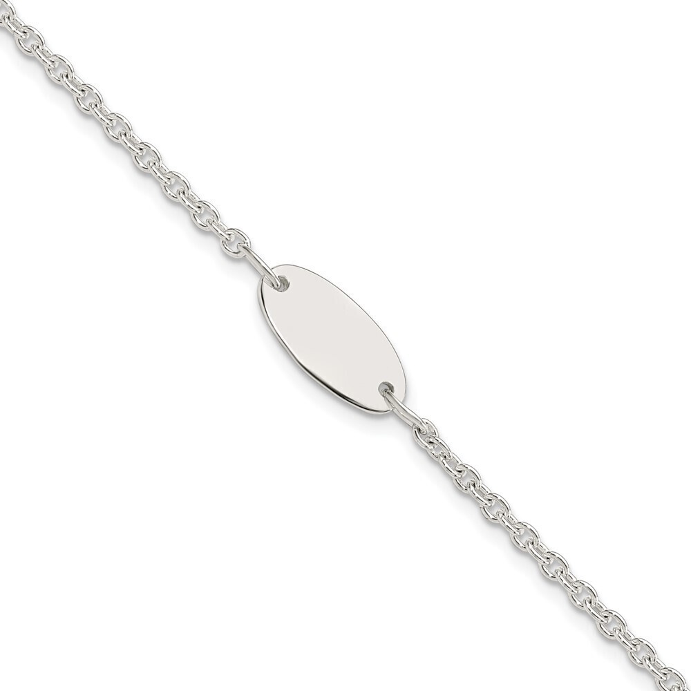 Kazi Luxury Sterling Silver Polished 6in ID Bracelet